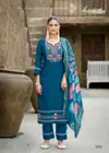 Venesiaa By Karissa Viscose Threadwork Kurti With Bottom Dupatta Exporters In India